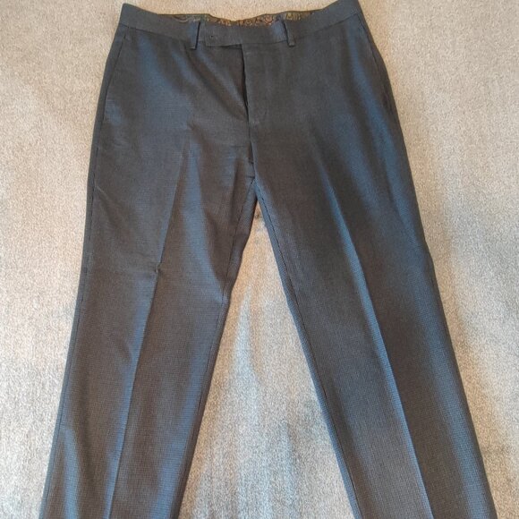 Vintage Lauren RALPH LAUREN Men’s 34Wx30L Pleated Gray Plaid Pants Trousers